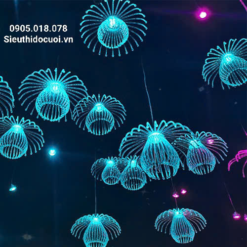Đèn led thả sứa biển 2 tầng Đèn led thả sứa biển 2 tầng