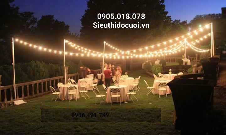 Dây đèn trang trí ngoài trời Dây đèn trang trí ngoài trời