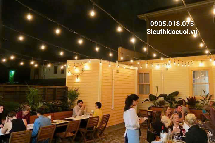 Dây đèn trang trí ngoài trời Dây đèn trang trí ngoài trời
