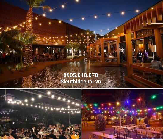 Dây đèn trang trí ngoài trời Dây đèn trang trí ngoài trời
