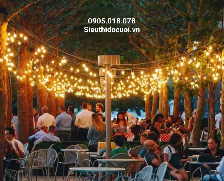 Dây đèn trang trí ngoài trời Dây đèn trang trí ngoài trời