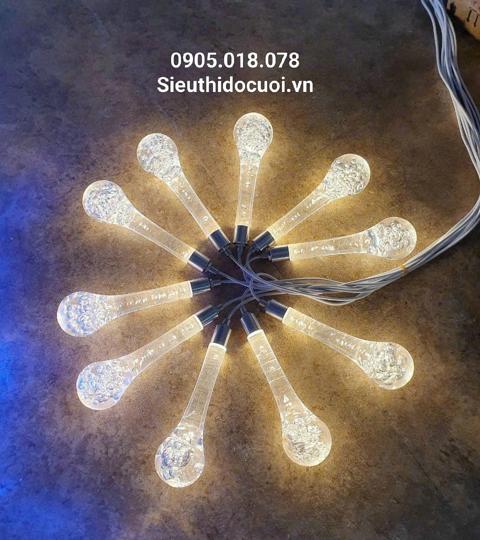 Đèn led giọt nước trang trí đám cưới Đèn led giọt nước trang trí đám cưới