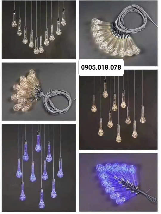 Đèn led giọt nước trang trí đám cưới Đèn led giọt nước trang trí đám cưới