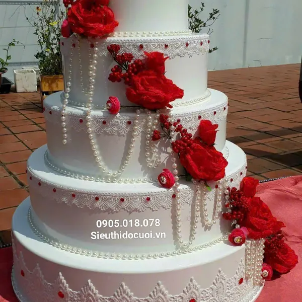 Bánh kem mô hình 5 tầng