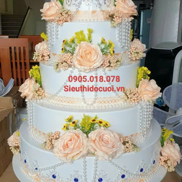 Bánh kem mô hình 5 tầng