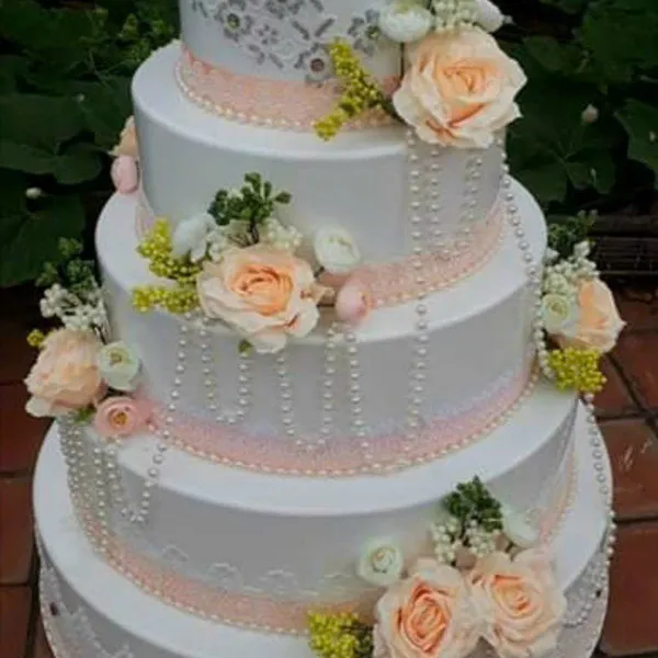 Bánh kem mô hình 5 tầng