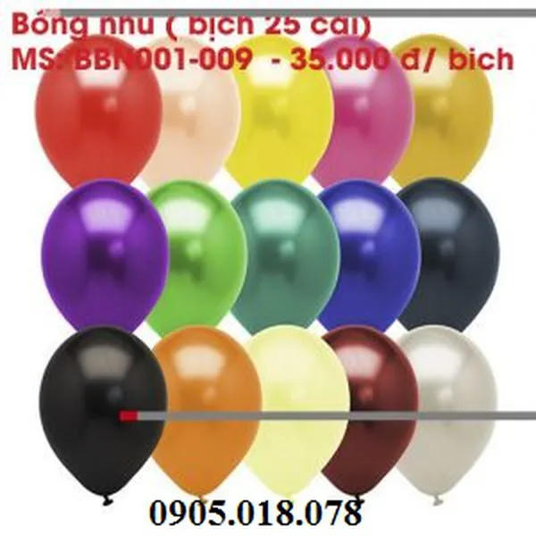 Bong Bóng Tròn Nhũ