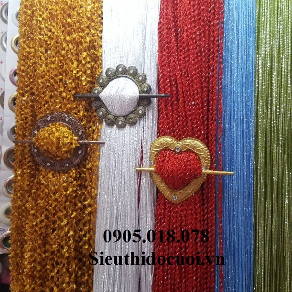 Cài rèm chỉ, cài nơ ghế