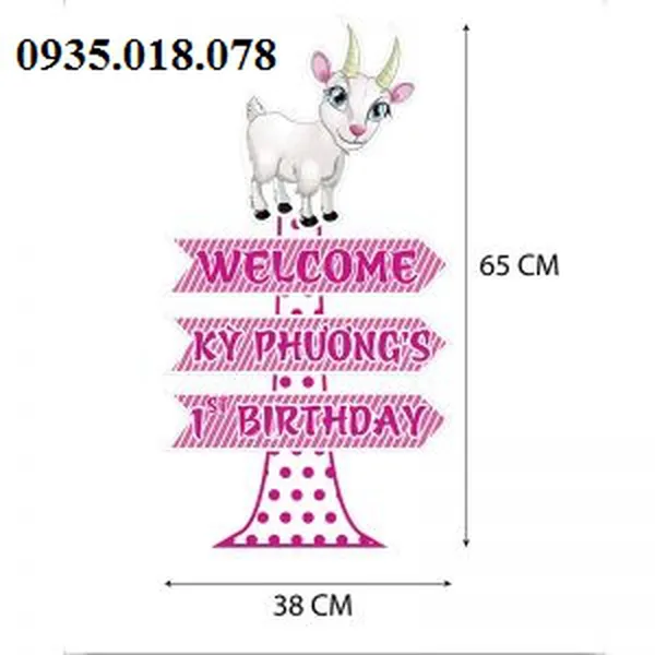 Cây Welcom Chủ Đề Dê Hồng