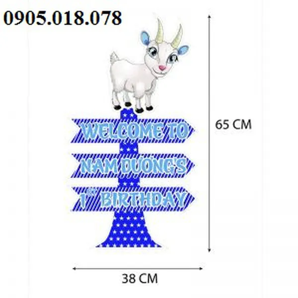 Cây Welcom Chủ Đề Dê Xanh