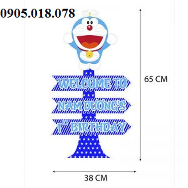 Cây Welcom Chủ Đề Doremon