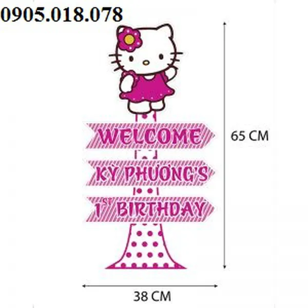 Cây Welcom Chủ Đề Kitty