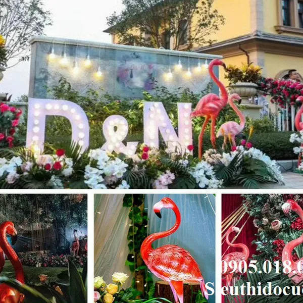 CHIM HỒNG HẠC TRANG TRÍ TẾT