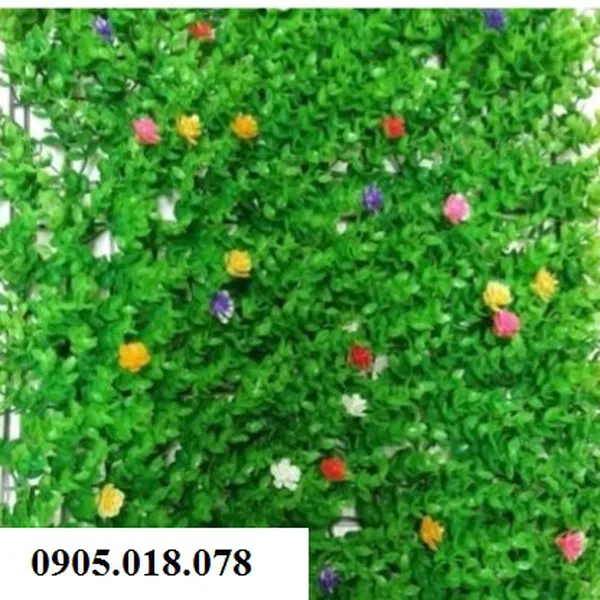 Cỏ nhân tạo, cỏ giả trang trí, cỏ tai chuột đính hoa