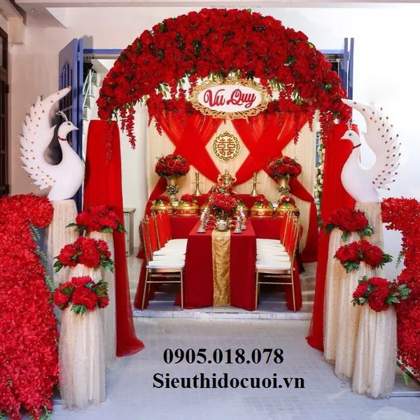 Cổng hoa cưới giá rẻ