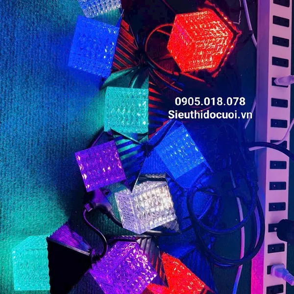 Dây đèn Led 5m, 10 bóng đèn, có đầu nối