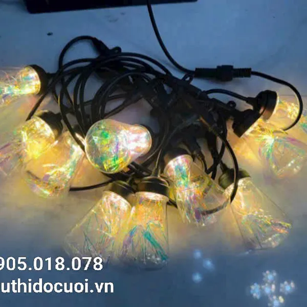 Dây đèn Led 5m, 10 bóng đèn, có đầu nối