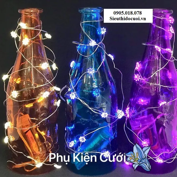 Dây đèn led giọt sương, led mưa trang trí, lưới led