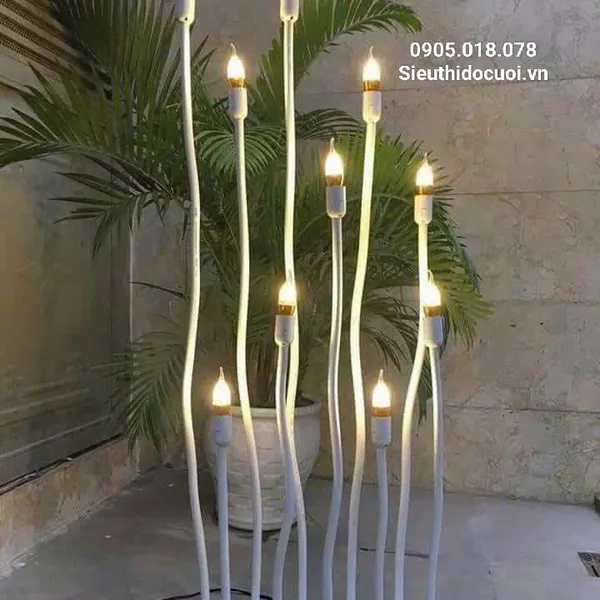 Đèn dẫn lối đám cưới bóng nến