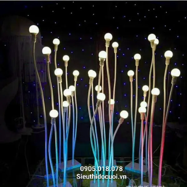 Đèn dẫn lối đám cưới bóng tròn 5 ngọn