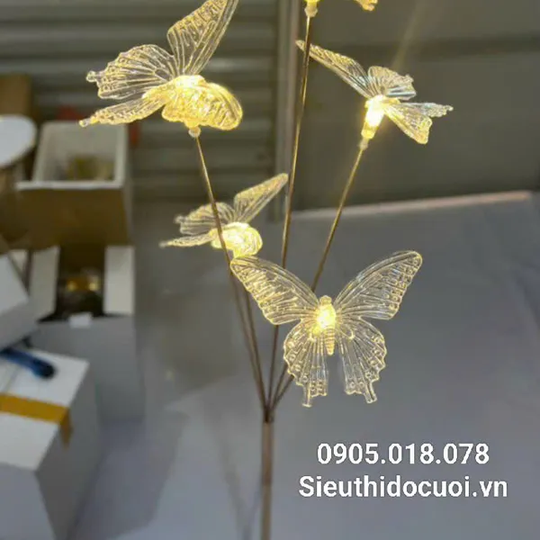 Đèn dẫn lối đám cưới bướm led