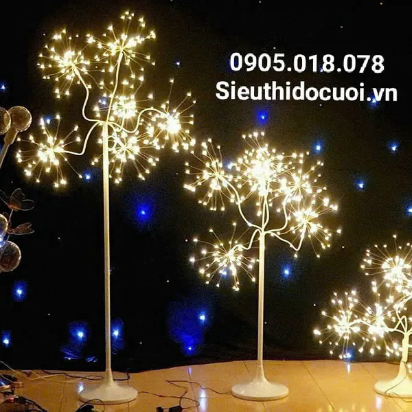 đèn dẫn lối đám cưới cây pháo hoa