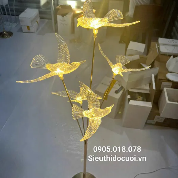 Đèn dẫn lối đám cưới chim led
