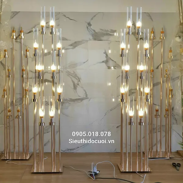 Đèn dẫn lối đám cưới chụp meka