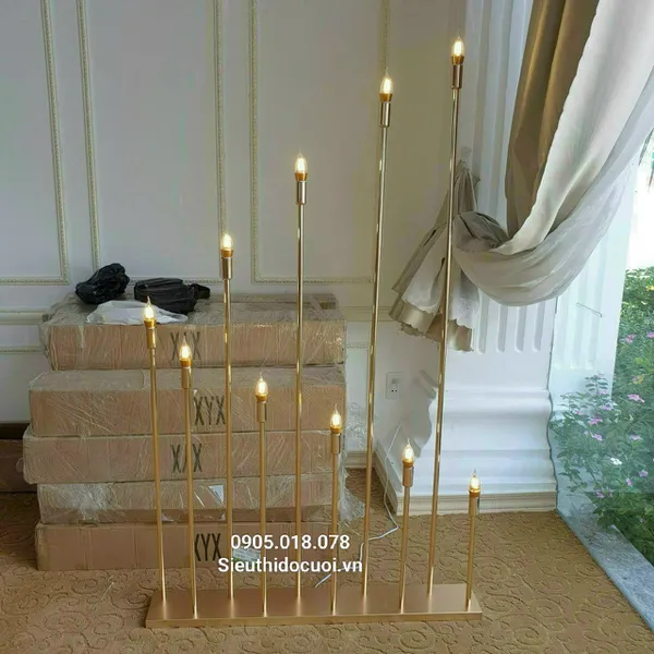 Đèn dẫn lối đám cưới đế ngang 1m