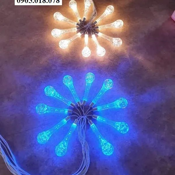 Đèn Led Giọt Nước Ánh Sáng Màu Xanh