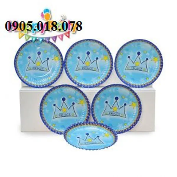 Dĩa Giấy Sinh Nhật Chủ Đề Hoàng Tử