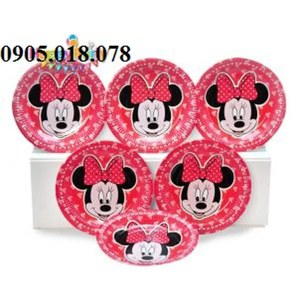 Dĩa Giấy Sinh Nhật Chủ Đề Minie
