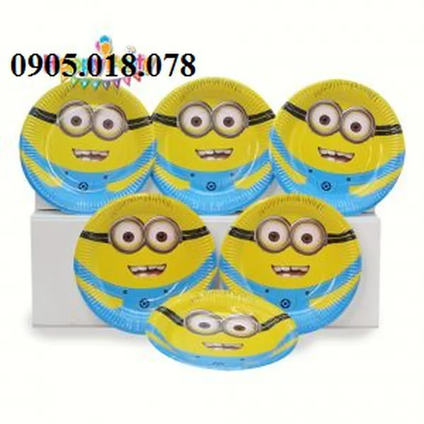 Dĩa Giấy Sinh Nhật Chủ Đề Minion