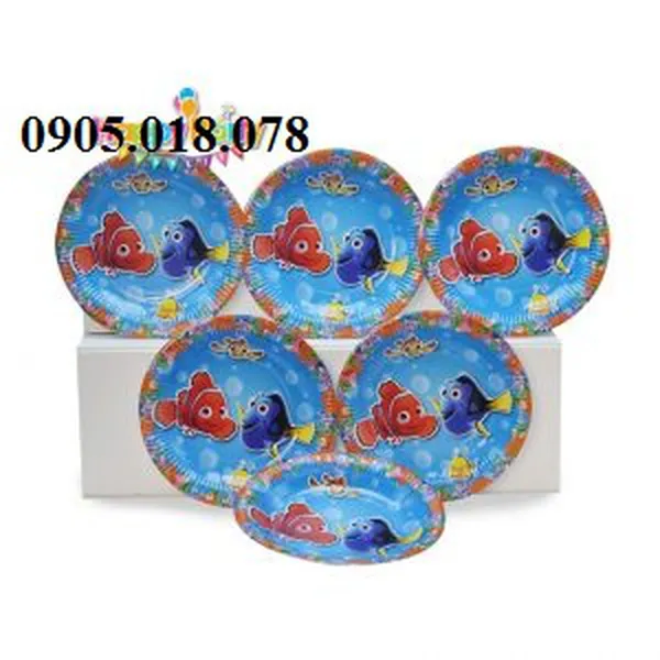 Dĩa Giấy Sinh Nhật Chủ Đề Nemo