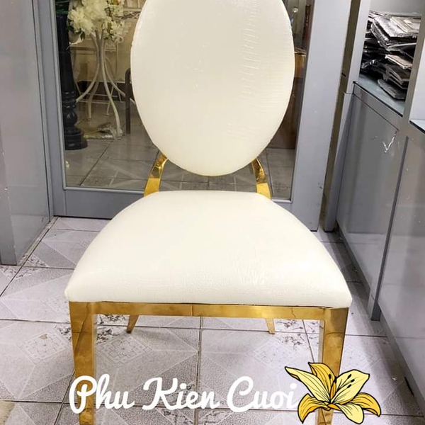 Ghế Louis inox gold, bạc
