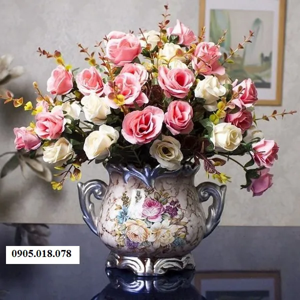 Hoa lụa trang trí, hoa lụa cao cấp