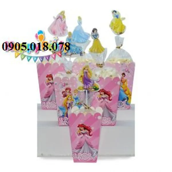 Hộp Đựng Bắp Rang Bơ Chủ Đề Công Chúa Disney