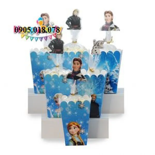 Hộp Đựng Bắp Rang Bơ Chủ Đề Elsa