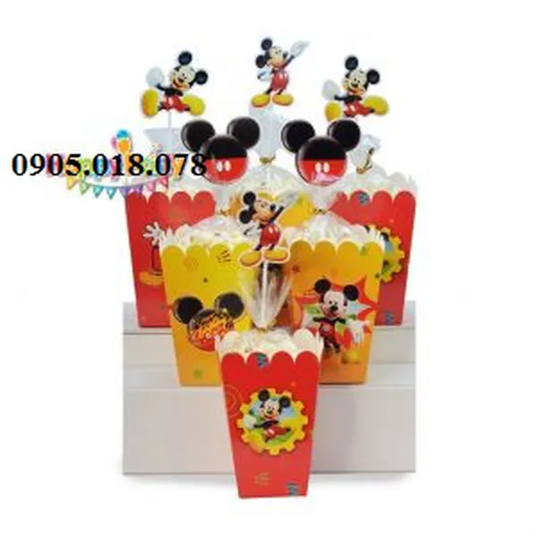 Hộp Đựng Bắp Rang Bơ Chủ Đề Mickey
