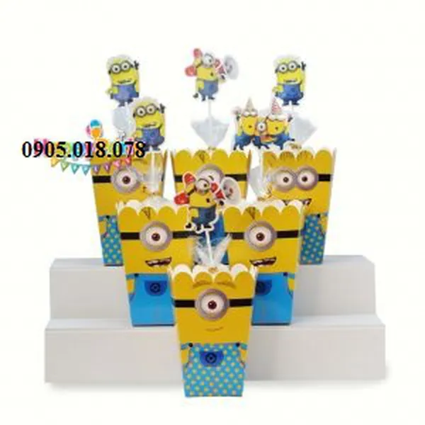 Hộp Đựng Bắp Rang Bơ Chủ Đề Minion