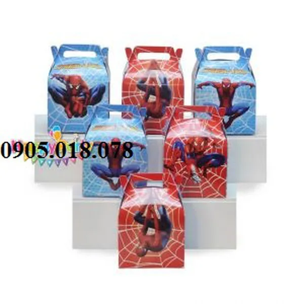 Hộp Quà Sinh Nhật Chủ Đề Spiderman