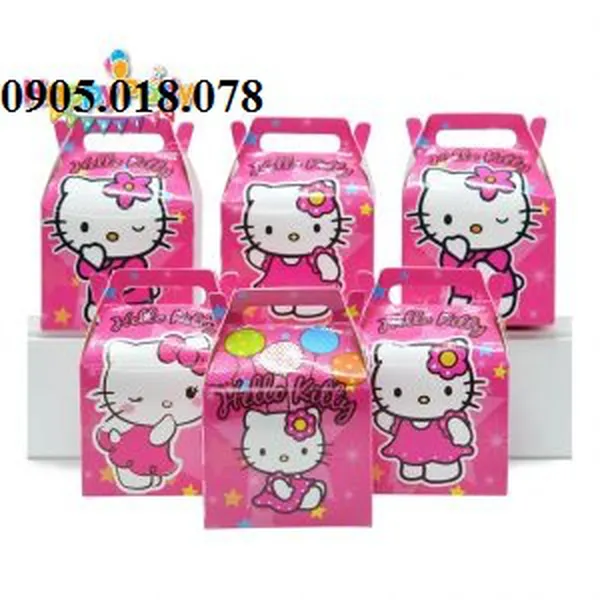 Hộp Quà Cảm Ơn Chủ Đề Kitty