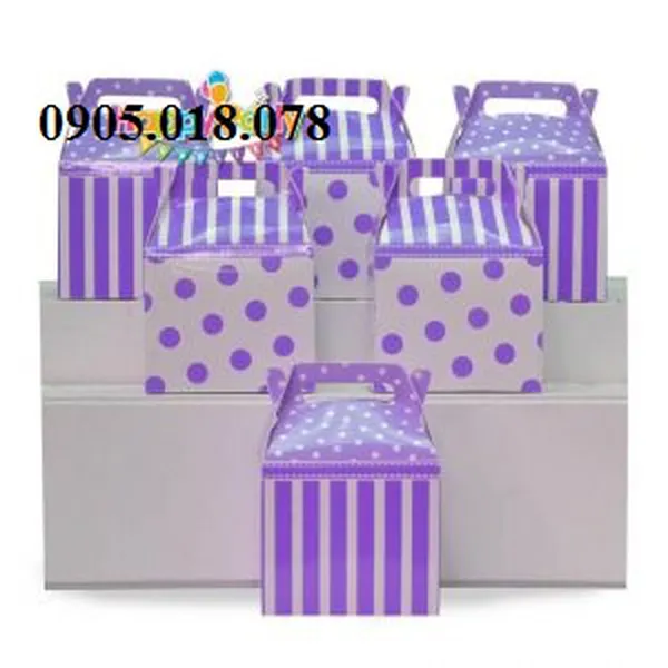 Hộp Quà Cảm Ơn Chủ Đề Màu Tím