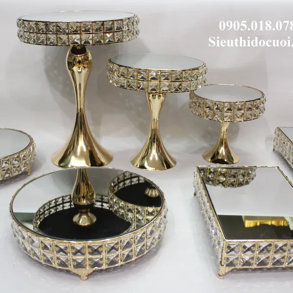 Khay bánh, kệ bánh, giá để bánh, chân bánh kem