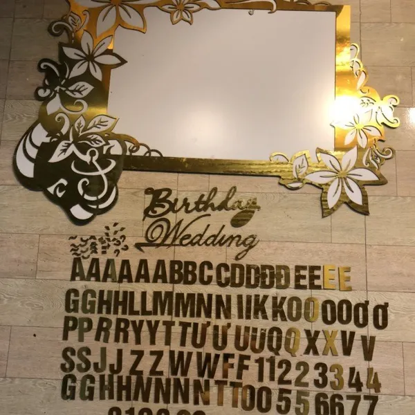 Bảng tên, Bộ chữ số, Vu quy, Tân hôn, Thành hôn, chữ hỷ bằng Alu, Form nhựa