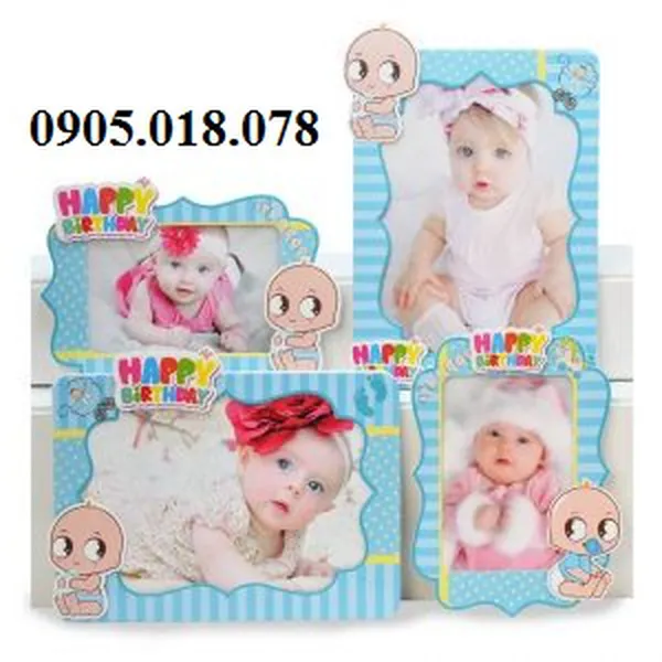 Khung Hình Sinh Nhật Chủ Đề Baby Boy