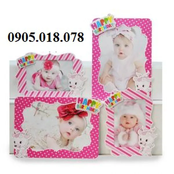 Khung Hình Sinh Nhật Chủ Đề Dê Hồng