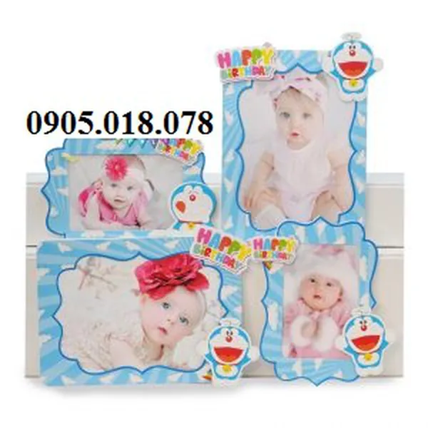 Khung Hình Sinh Nhật Chủ Đề Doremon