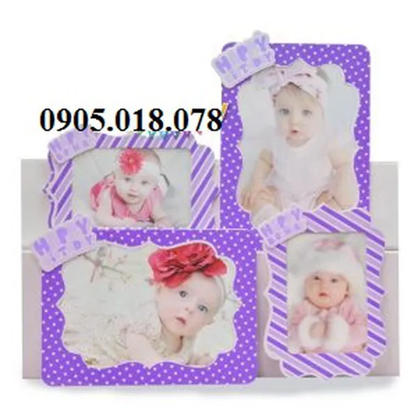 Khung Hình Sinh Nhật Chủ Đề Màu Tím