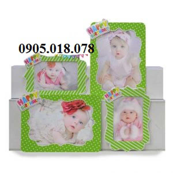 Khung Hình Sinh Nhật Chủ Đề Màu Xanh Lá